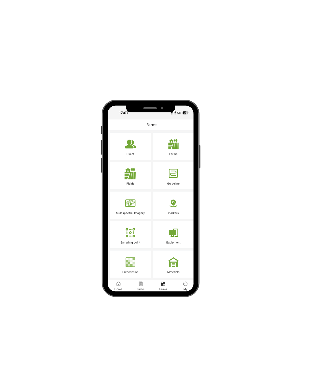 FieldFusion running on a mobile phone
