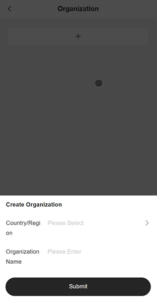 FieldFusion create organization screen