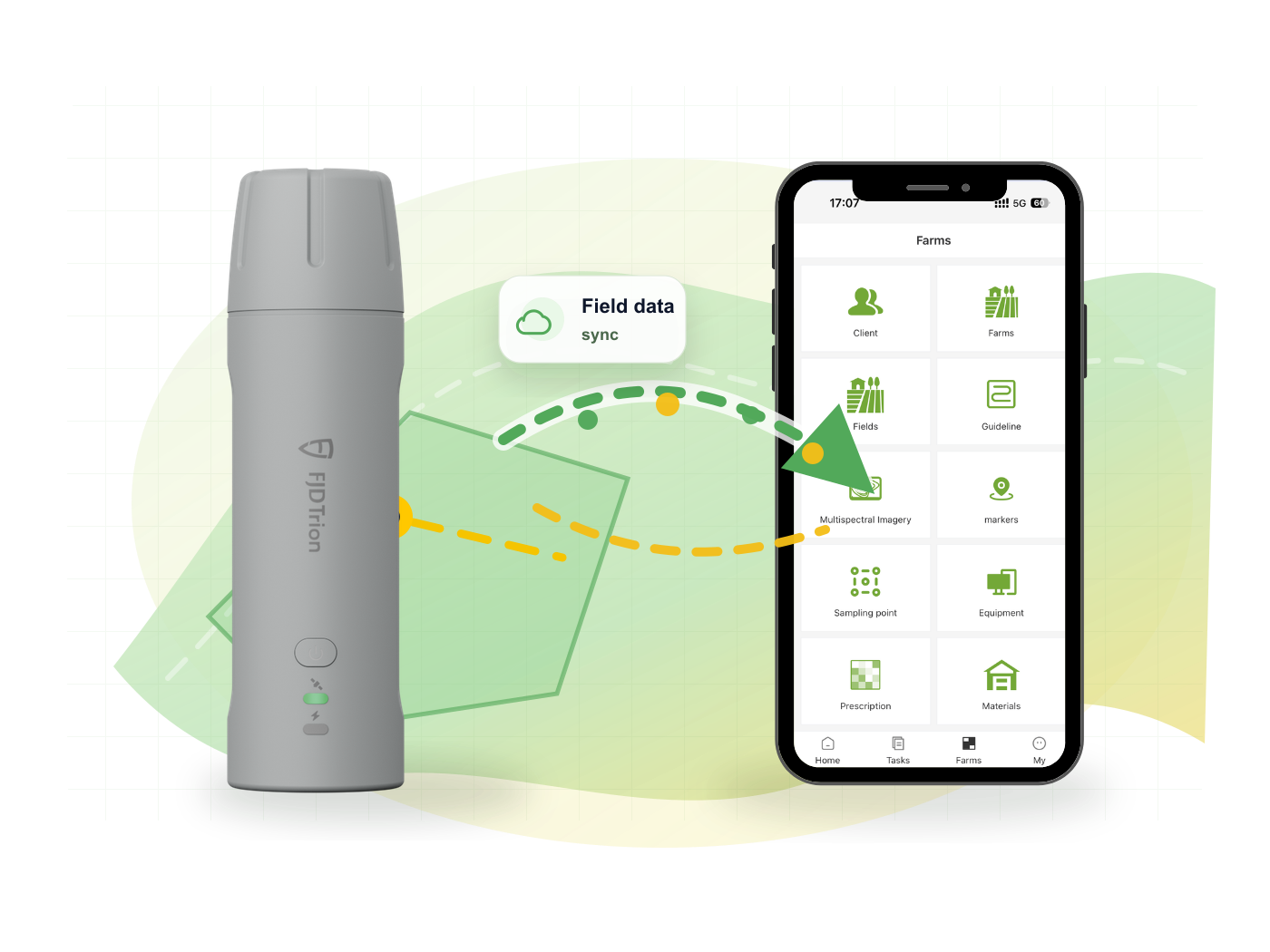 V4e Pro and FieldFusion field data collection workflow