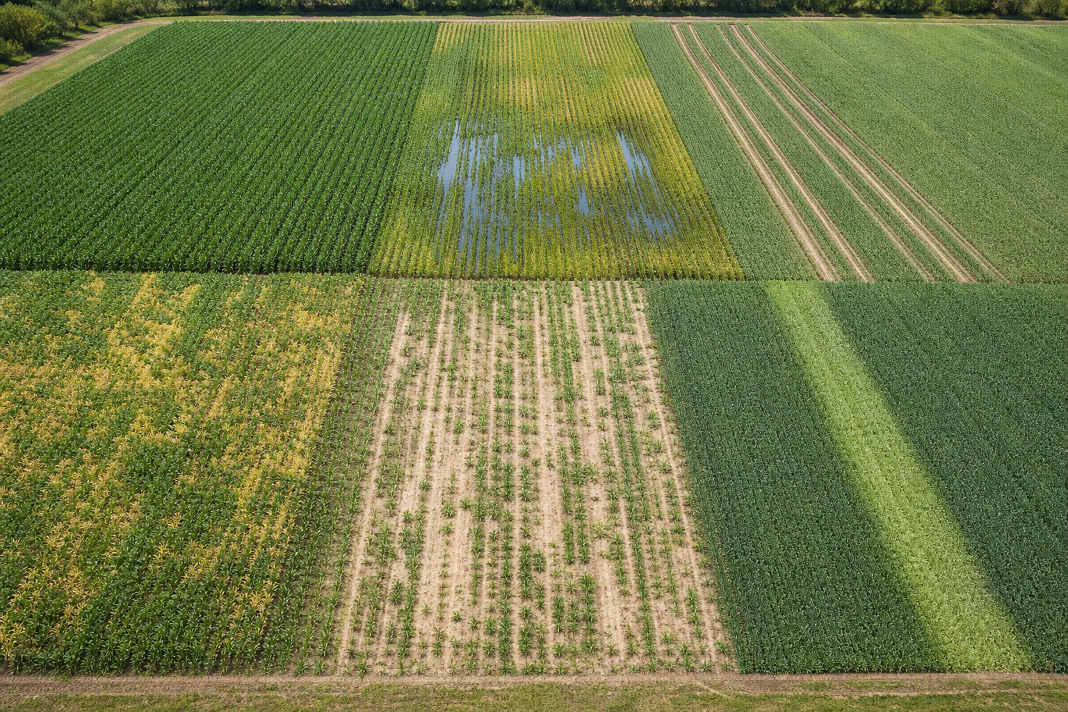 Common agronomic causes of uneven crop growth in crop fields
